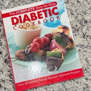 Step-by-Step Diabetic Cookbook with Colorful Cover